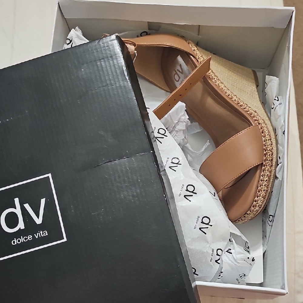 Dolce Vita Brown Wedge Sandals